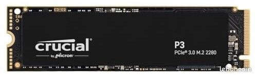Featured image for “CT4000P3SSD8 – SSD NVMe Crucial P3 4 To PCIe Gen3 M.2”